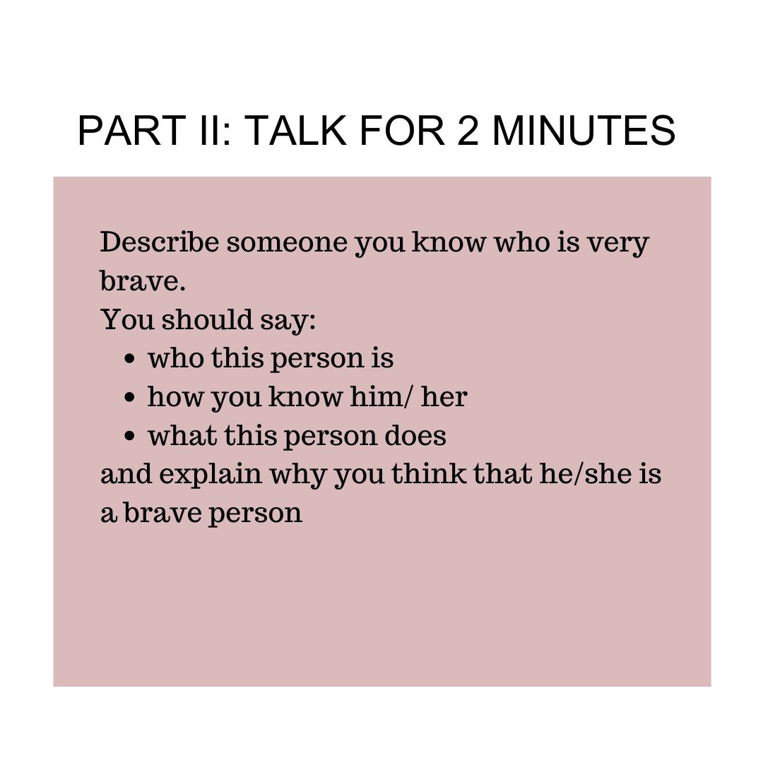 IELTS Speaking Topic: Bravery